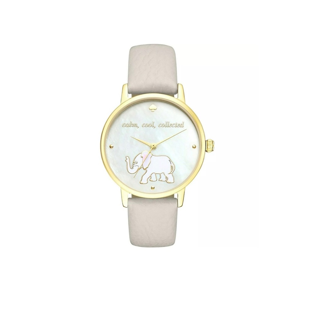 KATE SPADE  METRO "Calm Cool Collected" watch gray